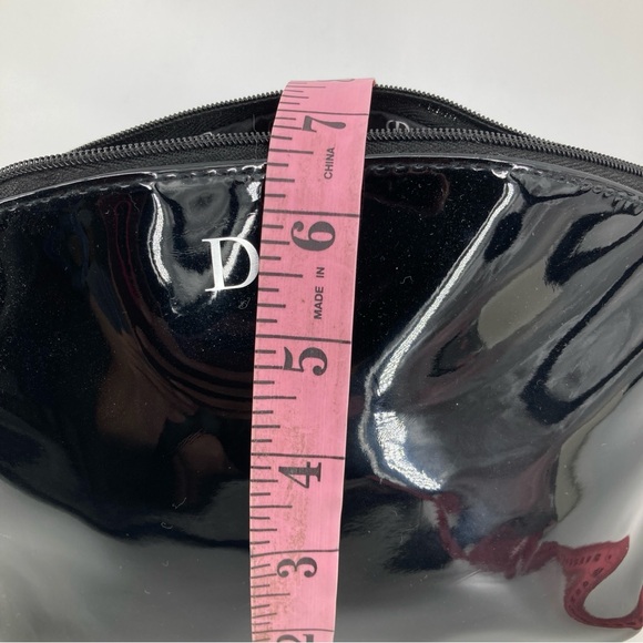 Women's Dior Black Patent Leather Makeup Bag - Picture 8 of 9